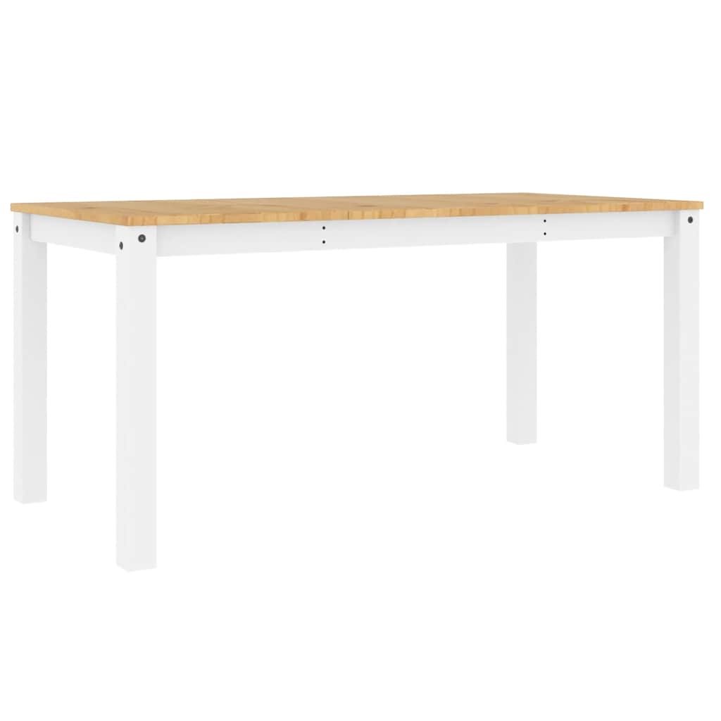 vidaXL Stół jadalniany PANAMA, biały, 160x80x75 cm, drewno sosnowe