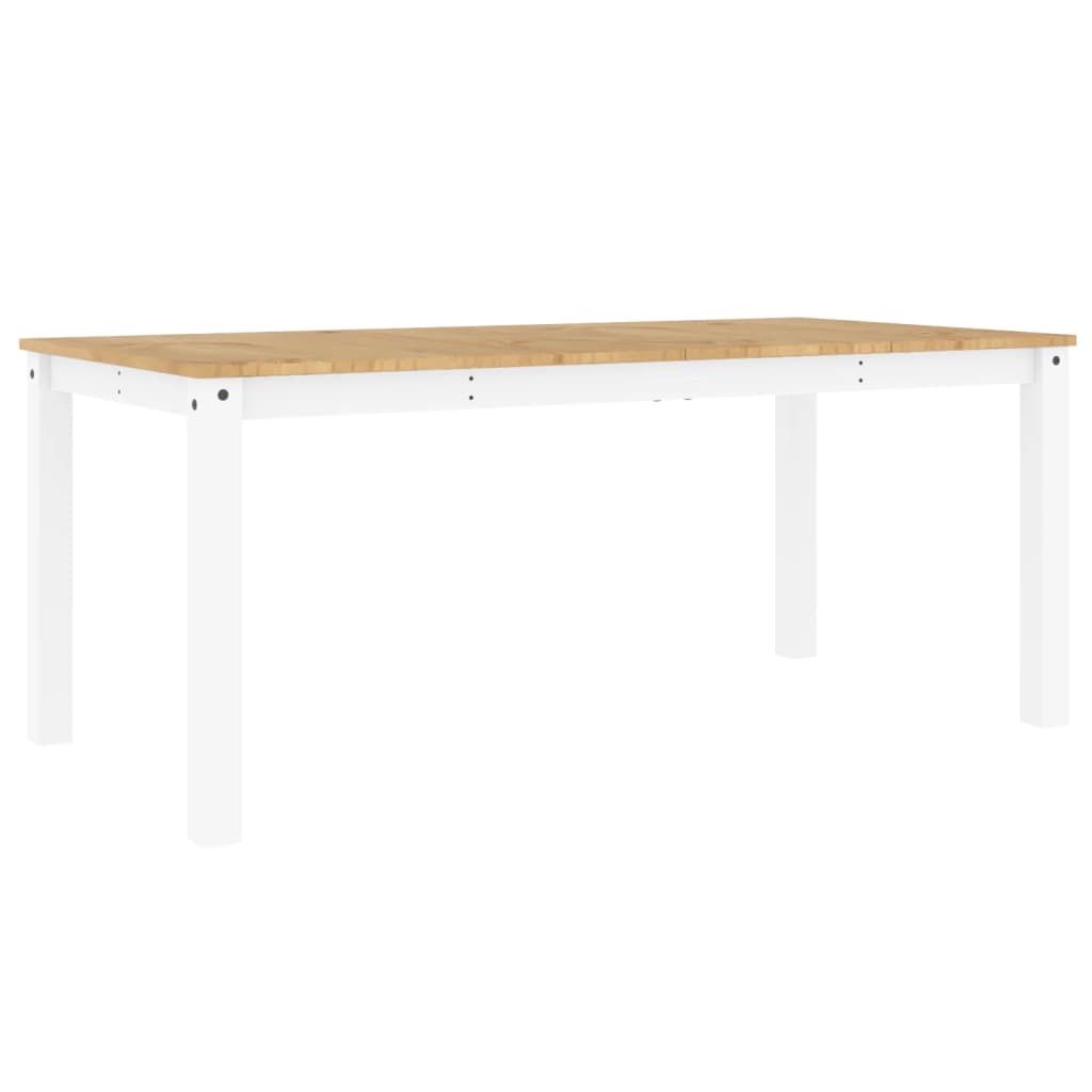 vidaXL Stół jadalniany PANAMA, biały, 180x90x75 cm, drewno sosnowe