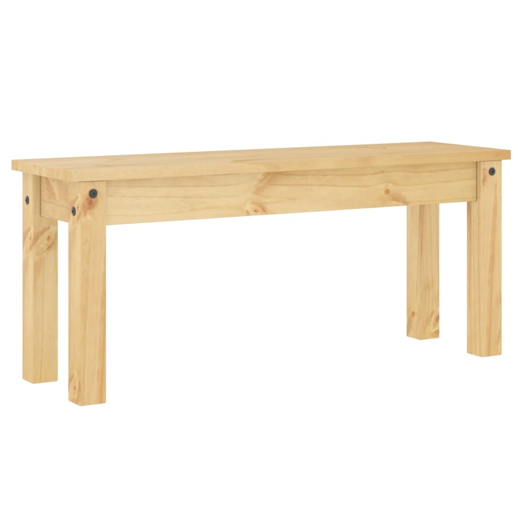 vidaXL Ławka stołowa PANAMA, 105x30x45 cm, lite drewno sosnowe
