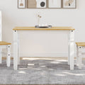 vidaXL Stół jadalniany Corona, biały, 112x60x75 cm, drewno sosnowe
