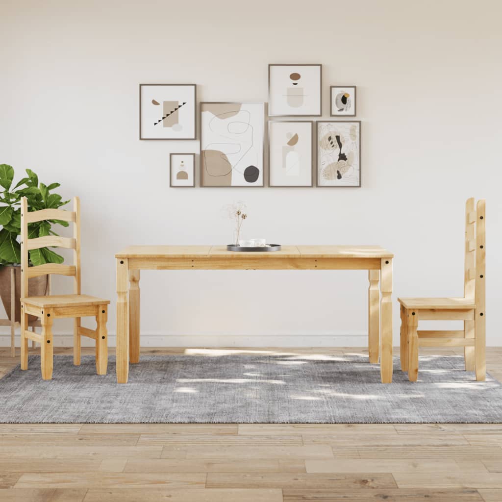 vidaXL Stół jadalniany Corona, 160x80x75 cm, lite drewno sosnowe