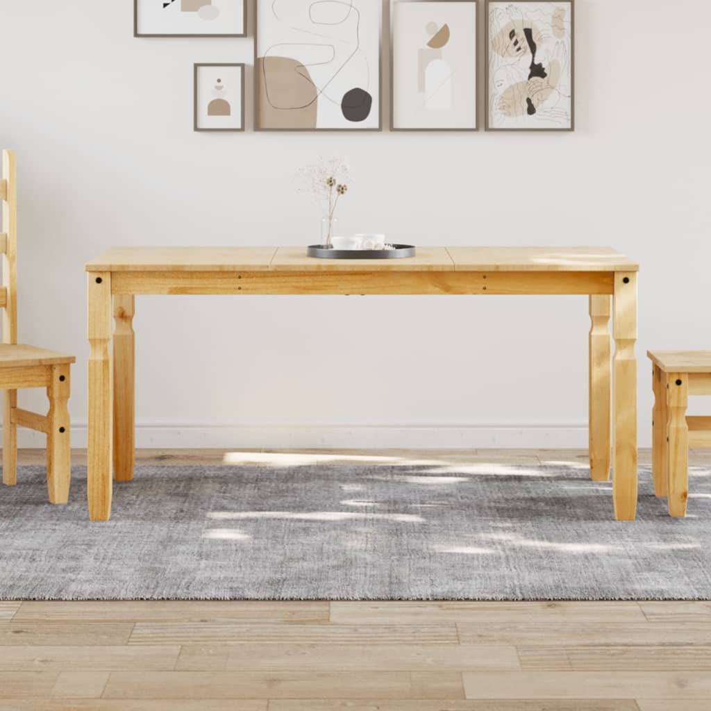vidaXL Stół jadalniany Corona, 160x80x75 cm, lite drewno sosnowe
