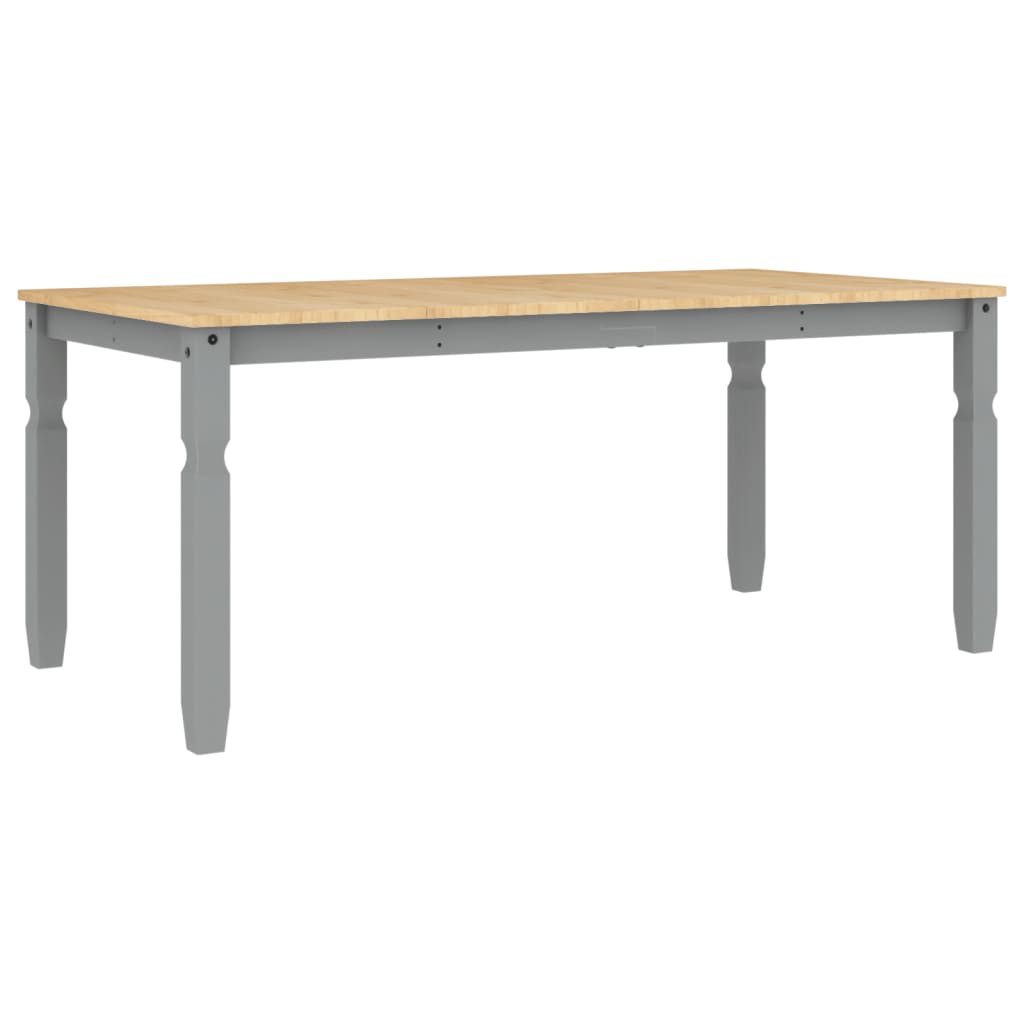 vidaXL Stół jadalniany Corona, szary, 180x90x75 cm, drewno sosnowe