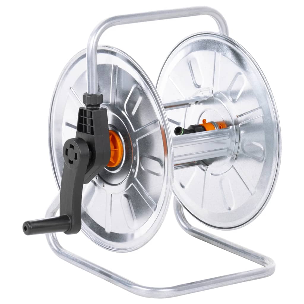 vidaXL Bęben ścienny na wąż stalowy 50 m 1/2" lub 35 m 3/4"