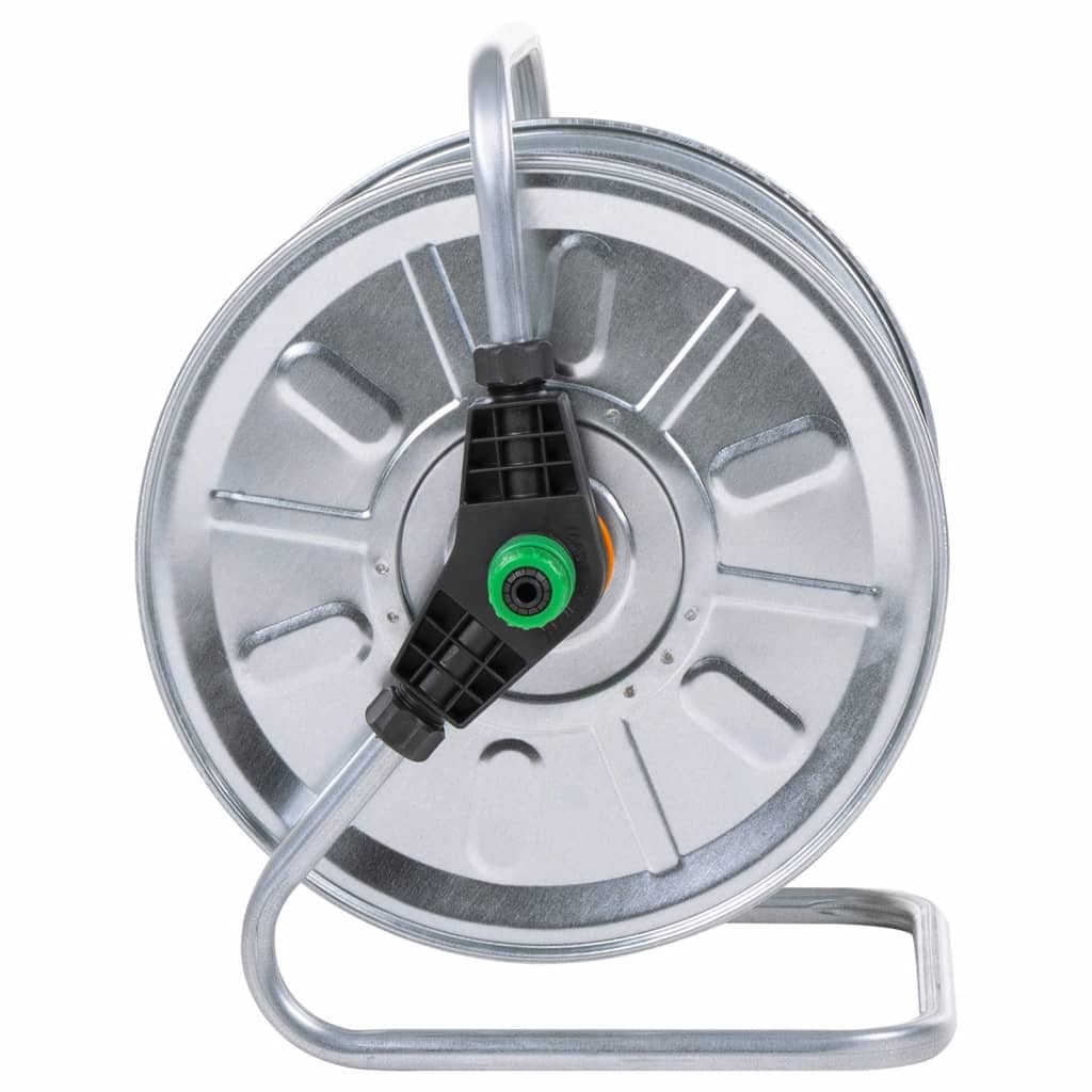 vidaXL Bęben ścienny na wąż stalowy 50 m 1/2" lub 35 m 3/4"