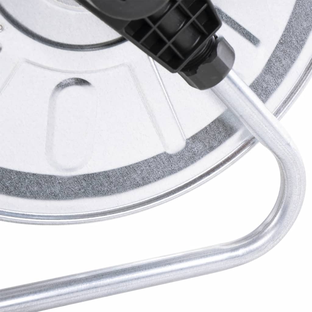 vidaXL Bęben ścienny na wąż stalowy 50 m 1/2" lub 35 m 3/4"