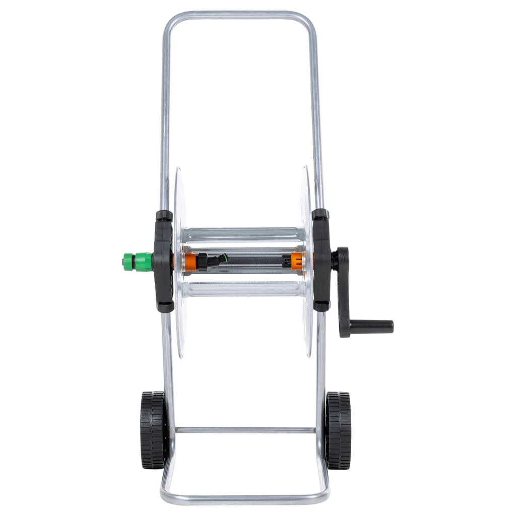 vidaXL Wózek z bębnem na wąż 50 m 1/2" lub 35 m 3/4", stalowy