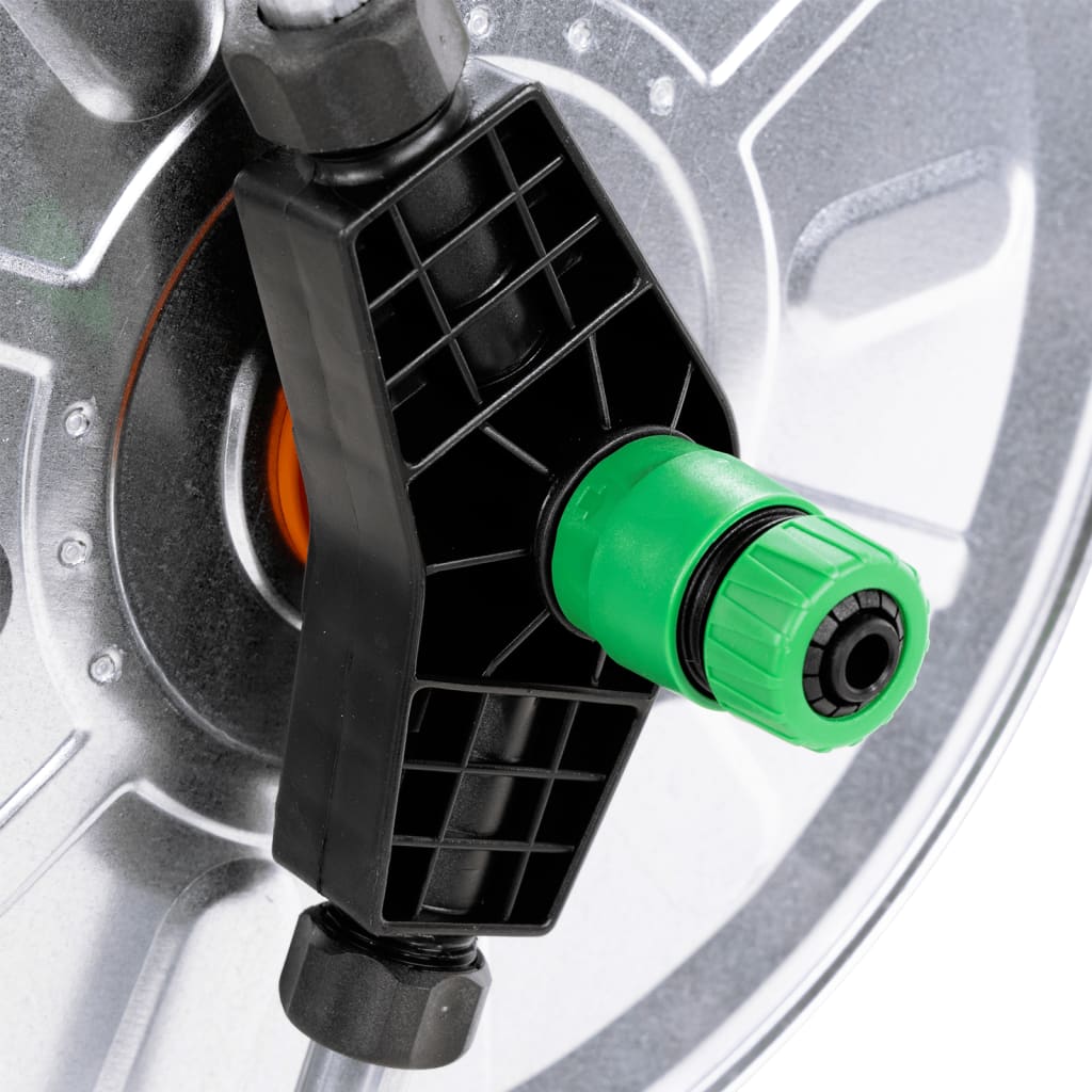 vidaXL Wózek z bębnem na wąż 50 m 1/2" lub 35 m 3/4", stalowy