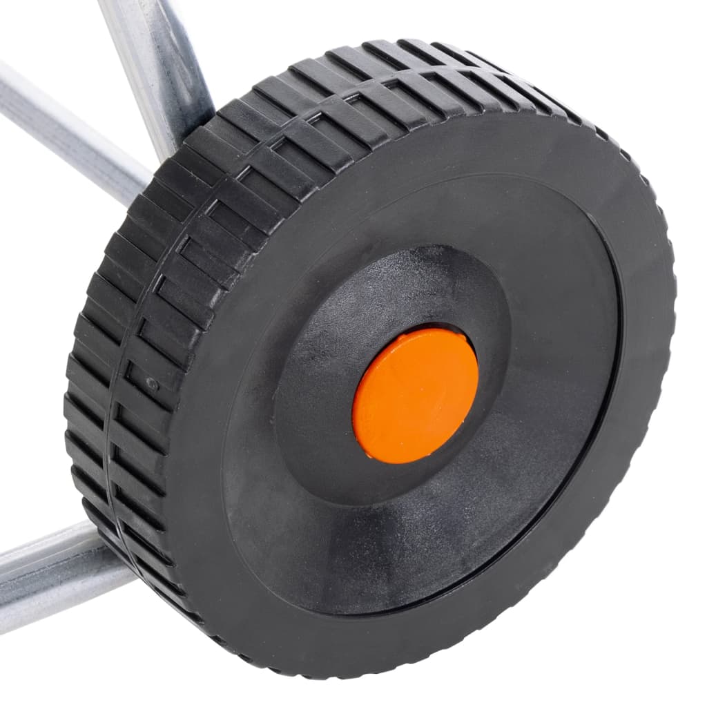 vidaXL Bęben ścienny na wąż 60 m 1/2", stalowy