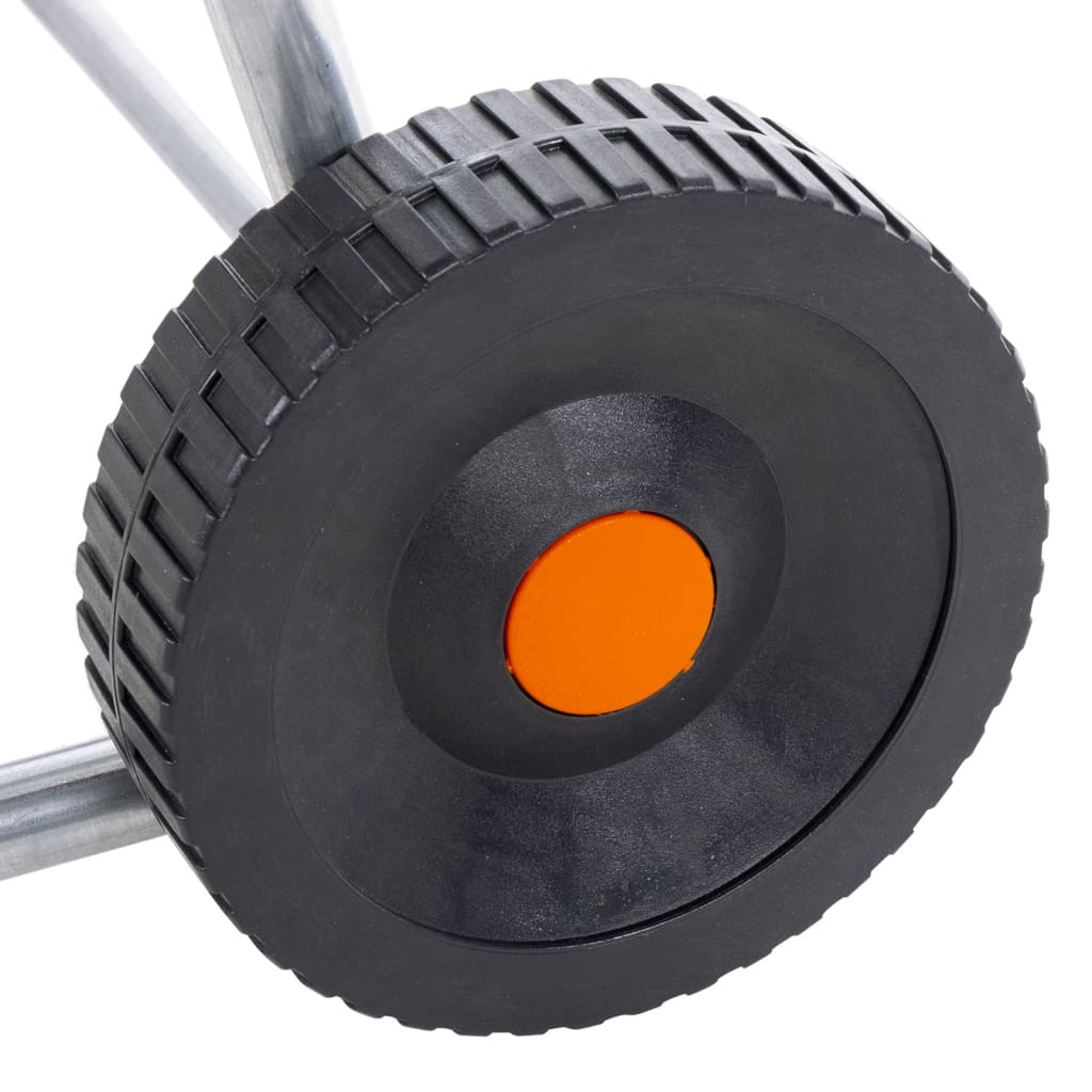 vidaXL Wózek z bębnem na wąż 80 m 1/2" lub 50 m 3/4"