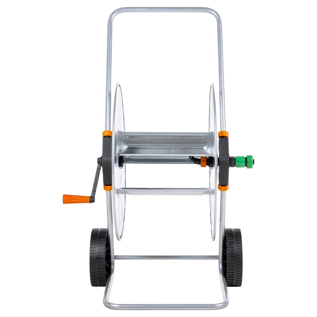 vidaXL Wózek z bębnem na wąż 110 m 1/2" lub 80 m 3/4"