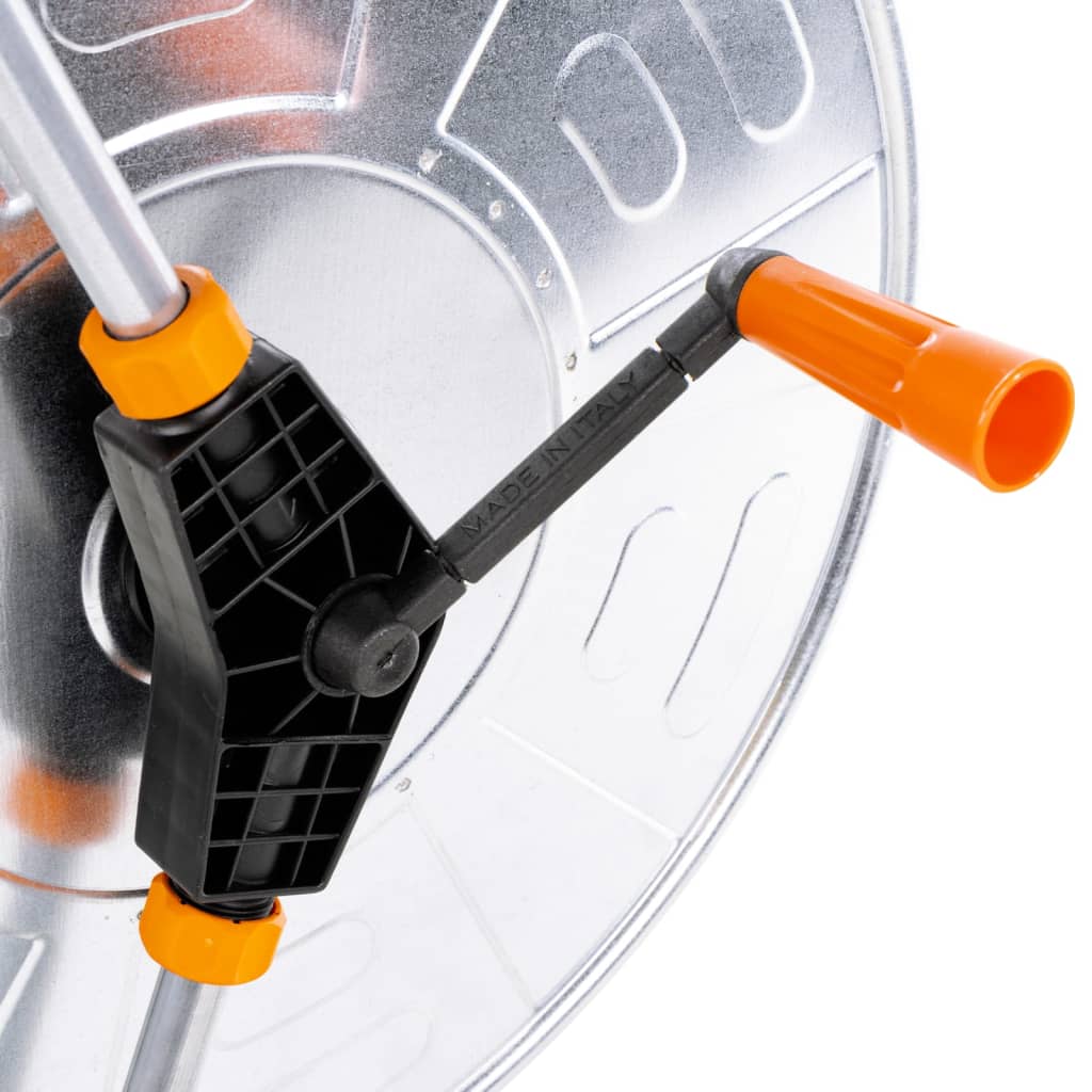vidaXL Wózek z bębnem na wąż 110 m 1/2" lub 80 m 3/4"