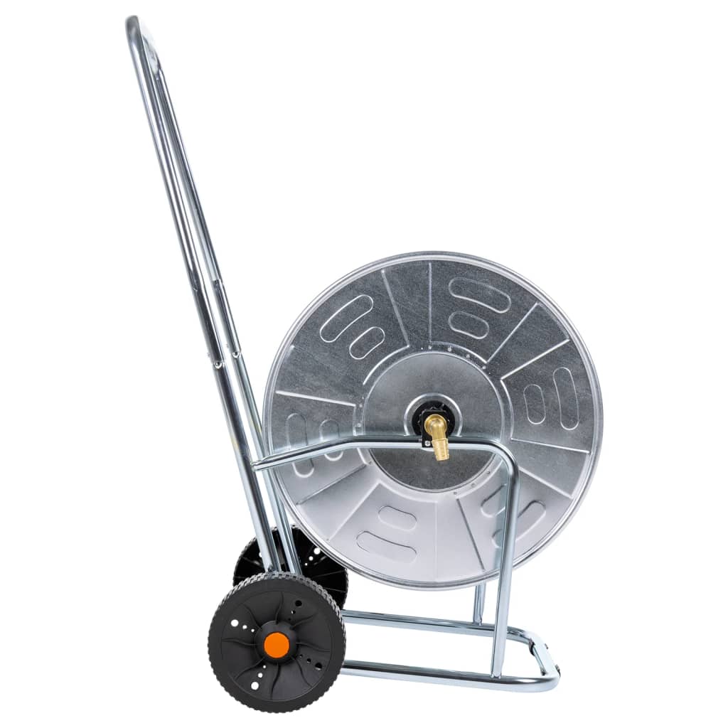vidaXL Wózek z bębnem na wąż 80 m, 3/4", stalowy