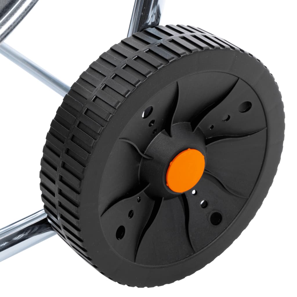 vidaXL Wózek z bębnem na wąż 80 m, 3/4", stalowy