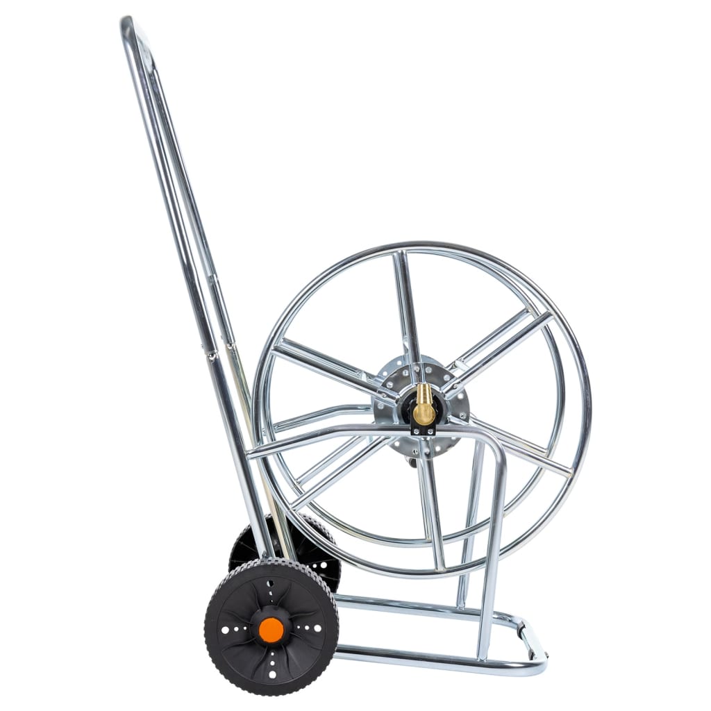 vidaXL Wózek z bębnem na wąż 80 m, 3/4", stalowy