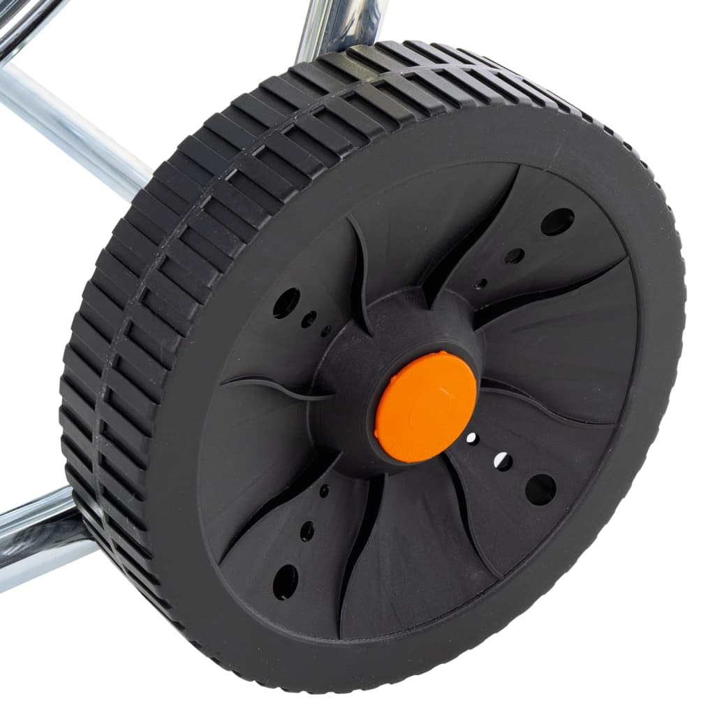 vidaXL Wózek z bębnem na wąż 80 m, 3/4", stalowy