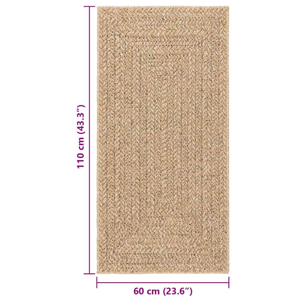 vidaXL Dywan ZIZUR, 60x110 cm, stylizowany na jutowy