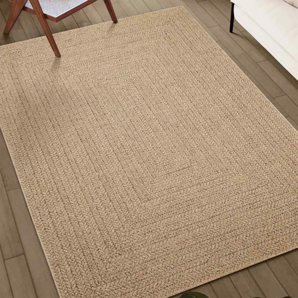 vidaXL Dywan ZIZUR, 120x120 cm, stylizowany na jutowy