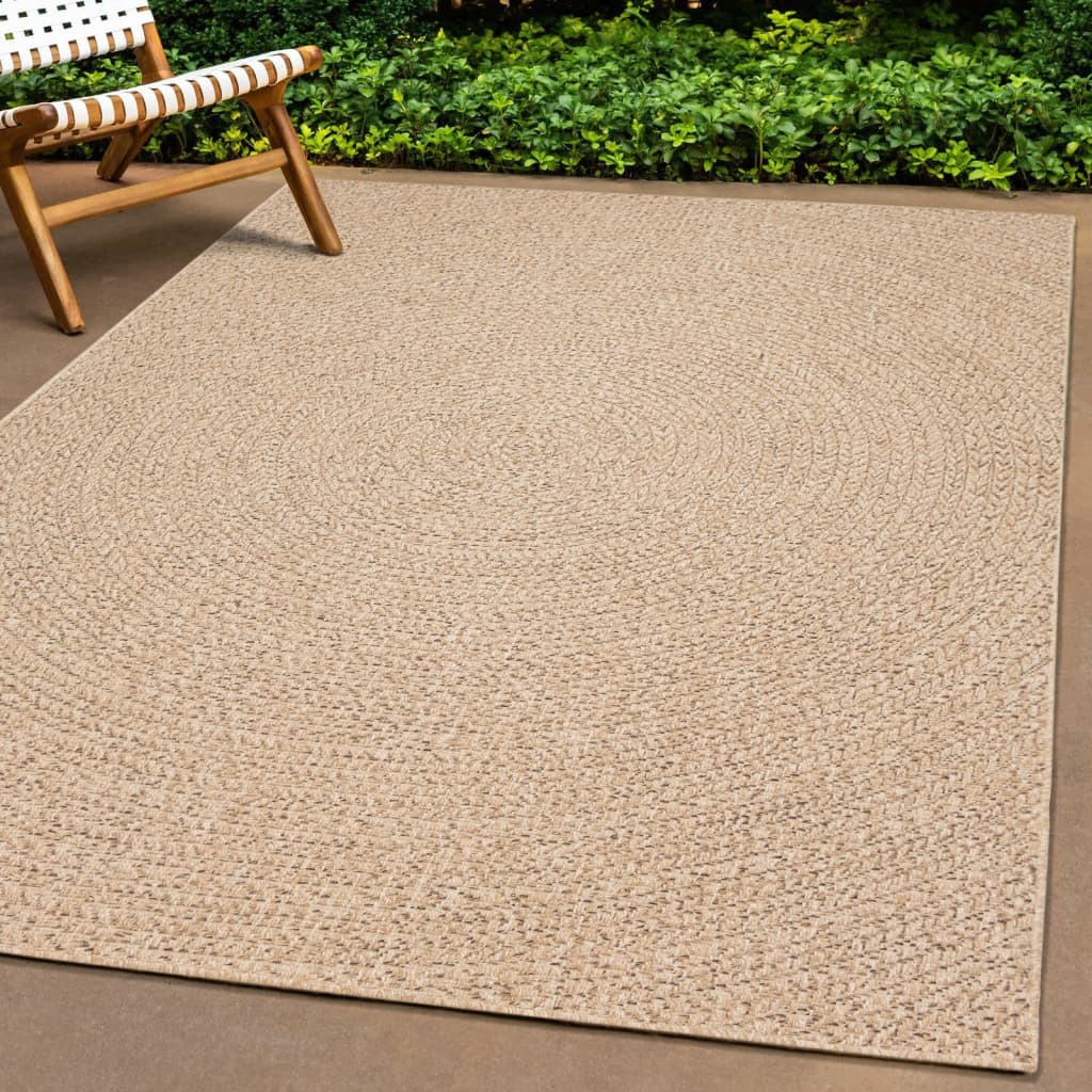vidaXL Dywan ZIZUR, 120x120 cm, stylizowany na jutowy