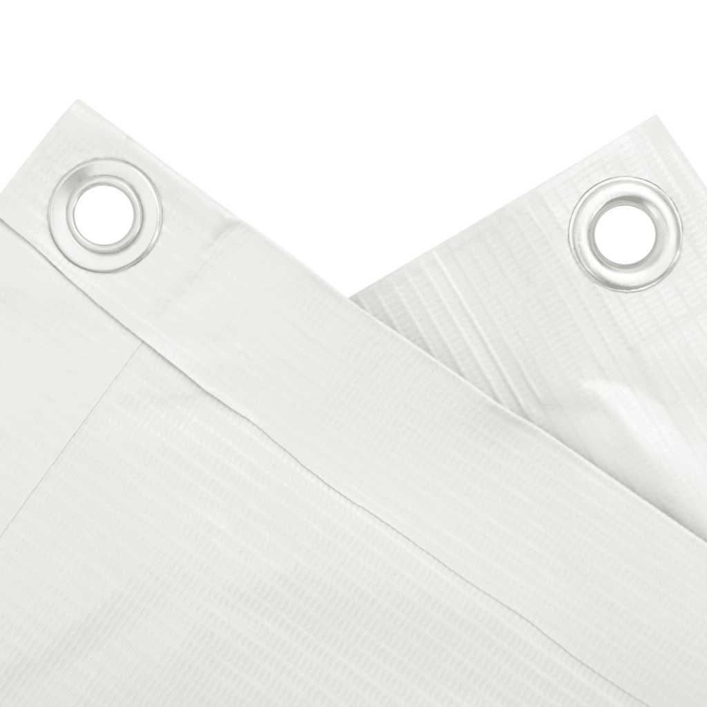 vidaXL Osłona balkonowa, biała, 500x75 cm, PVC