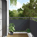vidaXL Osłona balkonowa, antracytowa, 300x90 cm, PVC