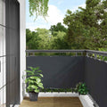 vidaXL Osłona balkonowa, antracytowa, 400x90 cm, PVC