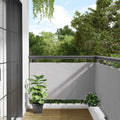 vidaXL Osłona balkonowa, szara, 500x90 cm, PVC