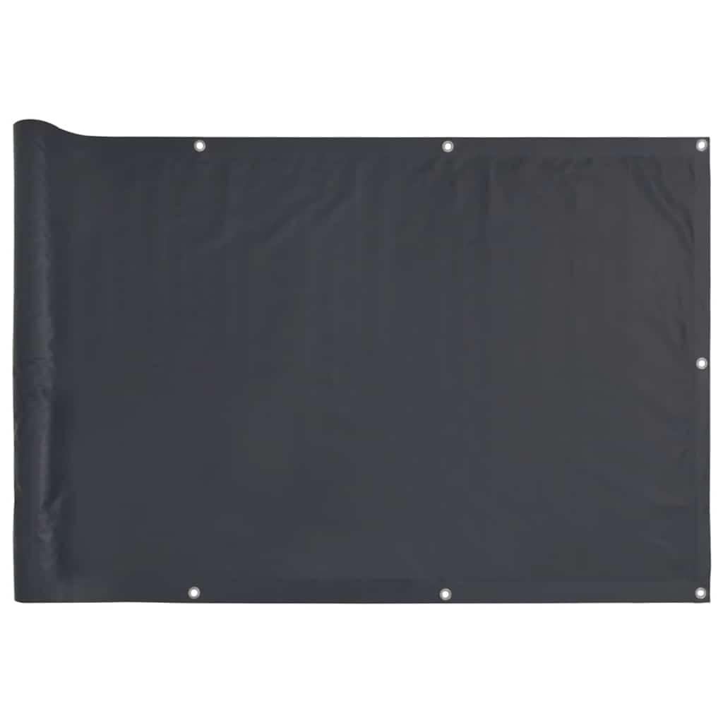 vidaXL Osłona balkonowa, antracytowa, 400x120 cm, PVC