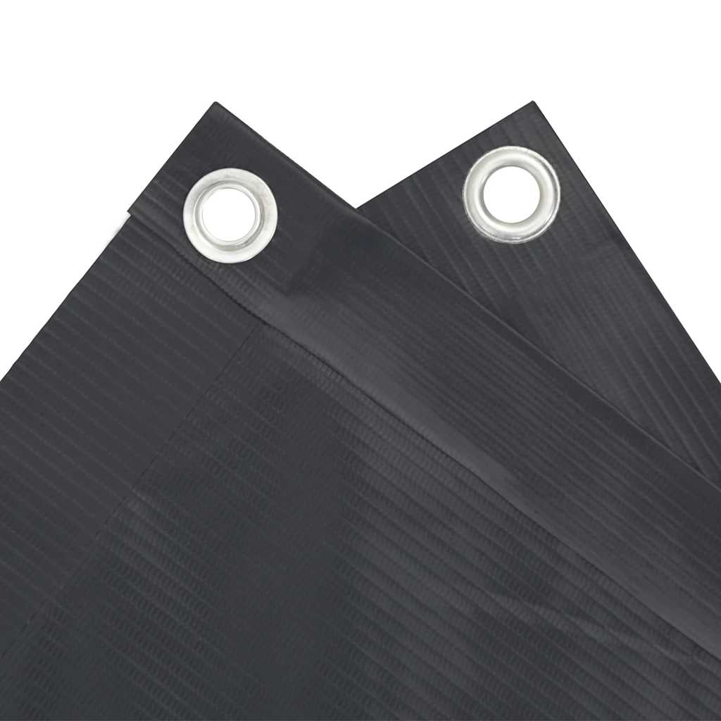 vidaXL Osłona balkonowa, antracytowa, 500x120 cm, PVC