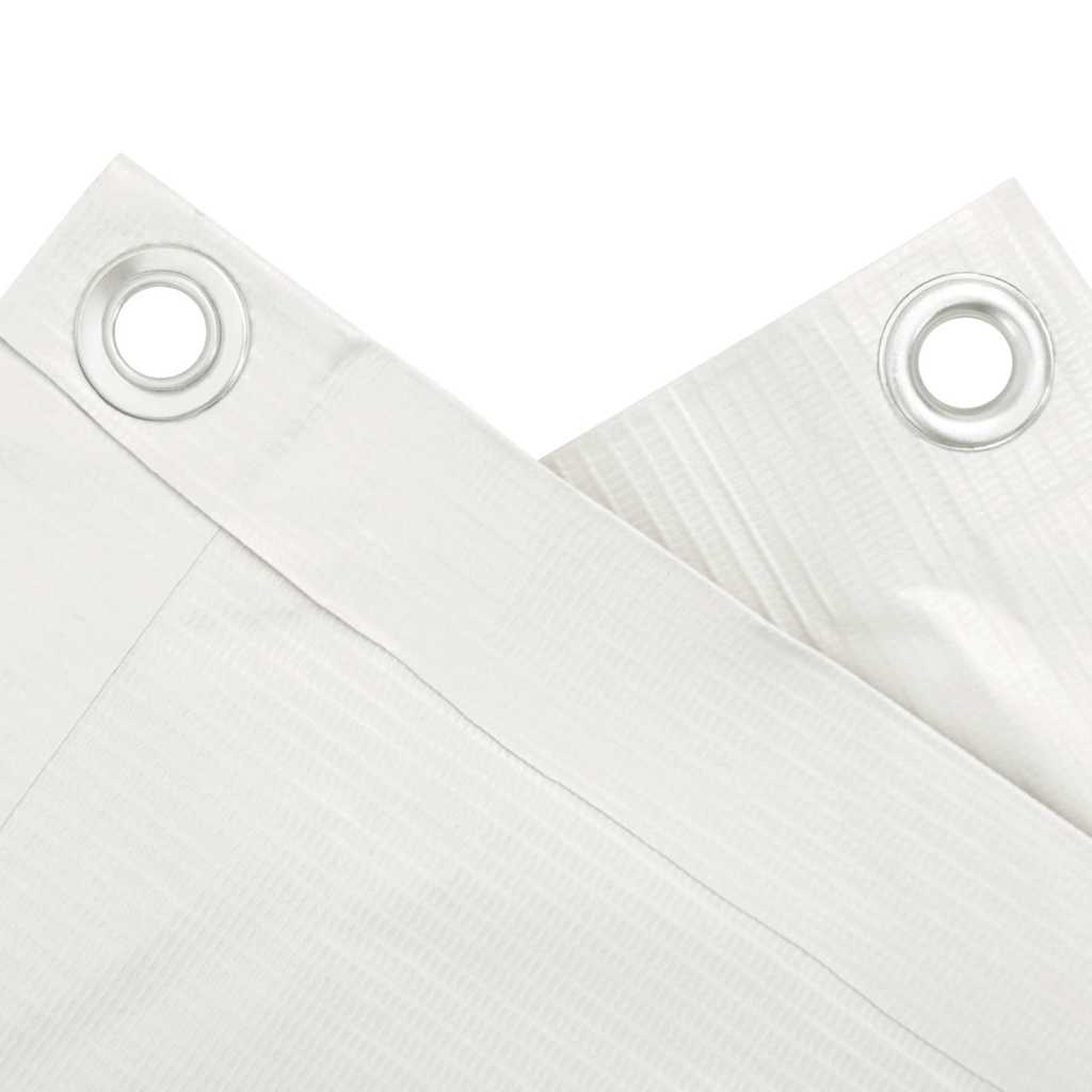 vidaXL Osłona balkonowa, biała, 400x120 cm, PVC