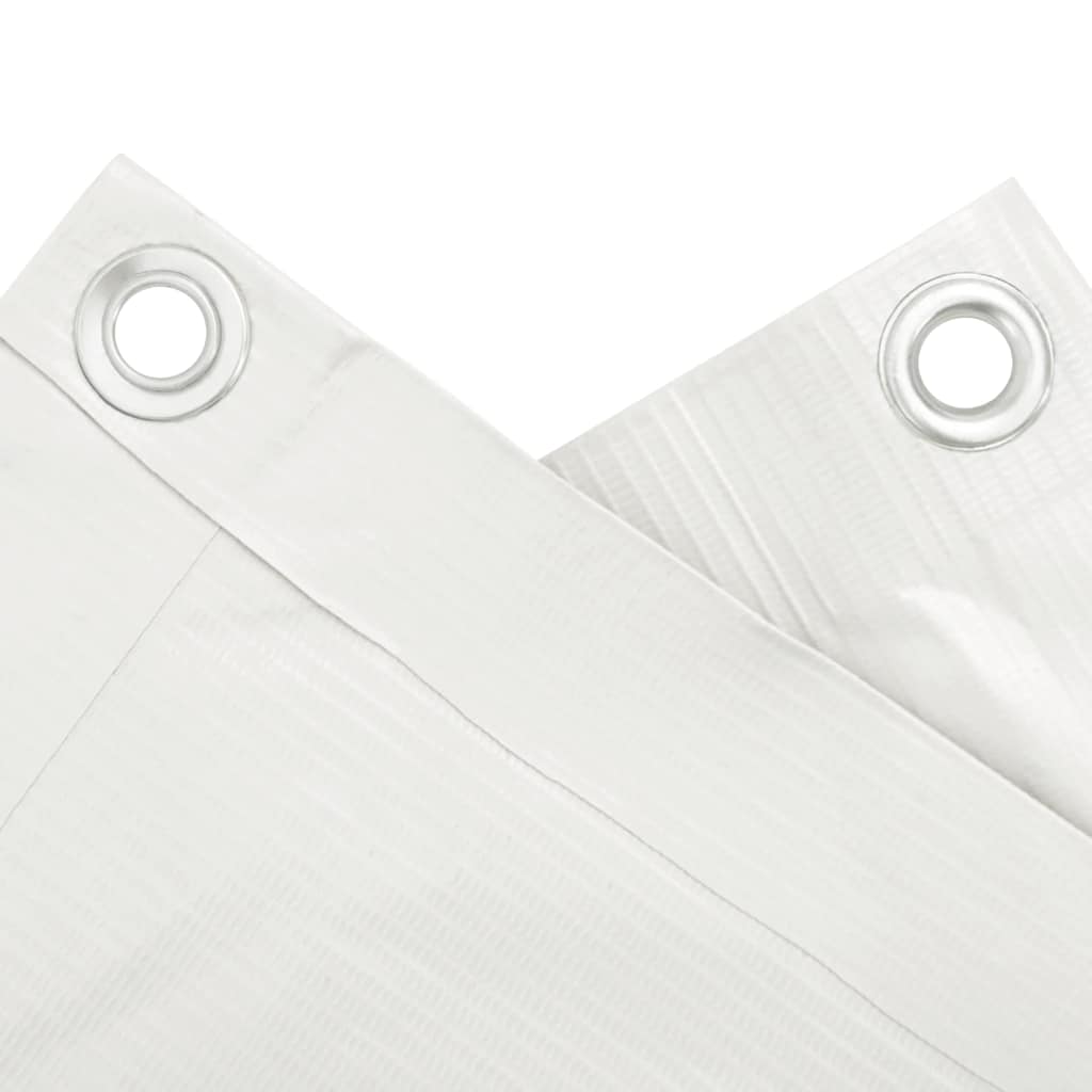 vidaXL Osłona balkonowa, biała, 600x120 cm, PVC