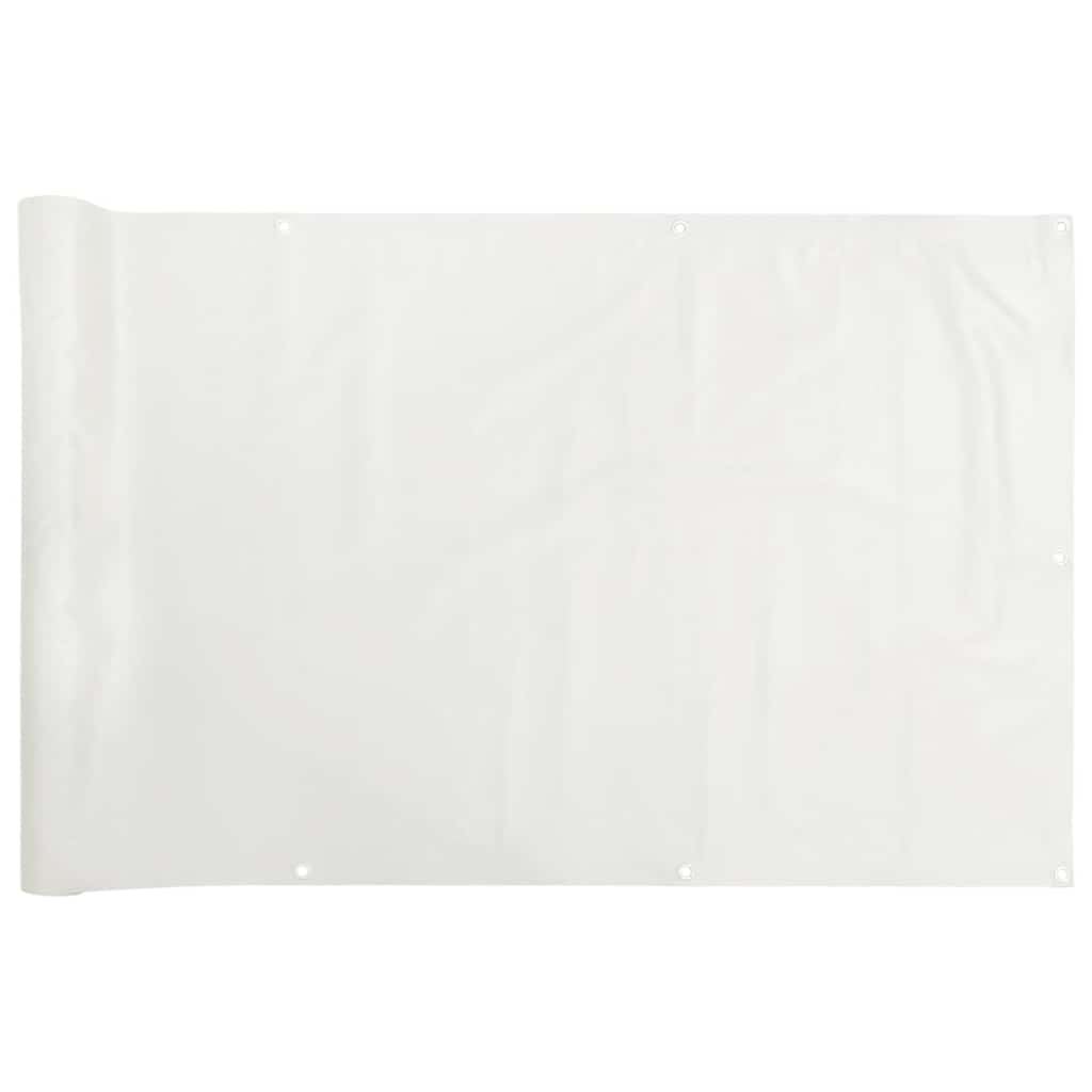 vidaXL Osłona balkonowa, biała, 700x120 cm, PVC