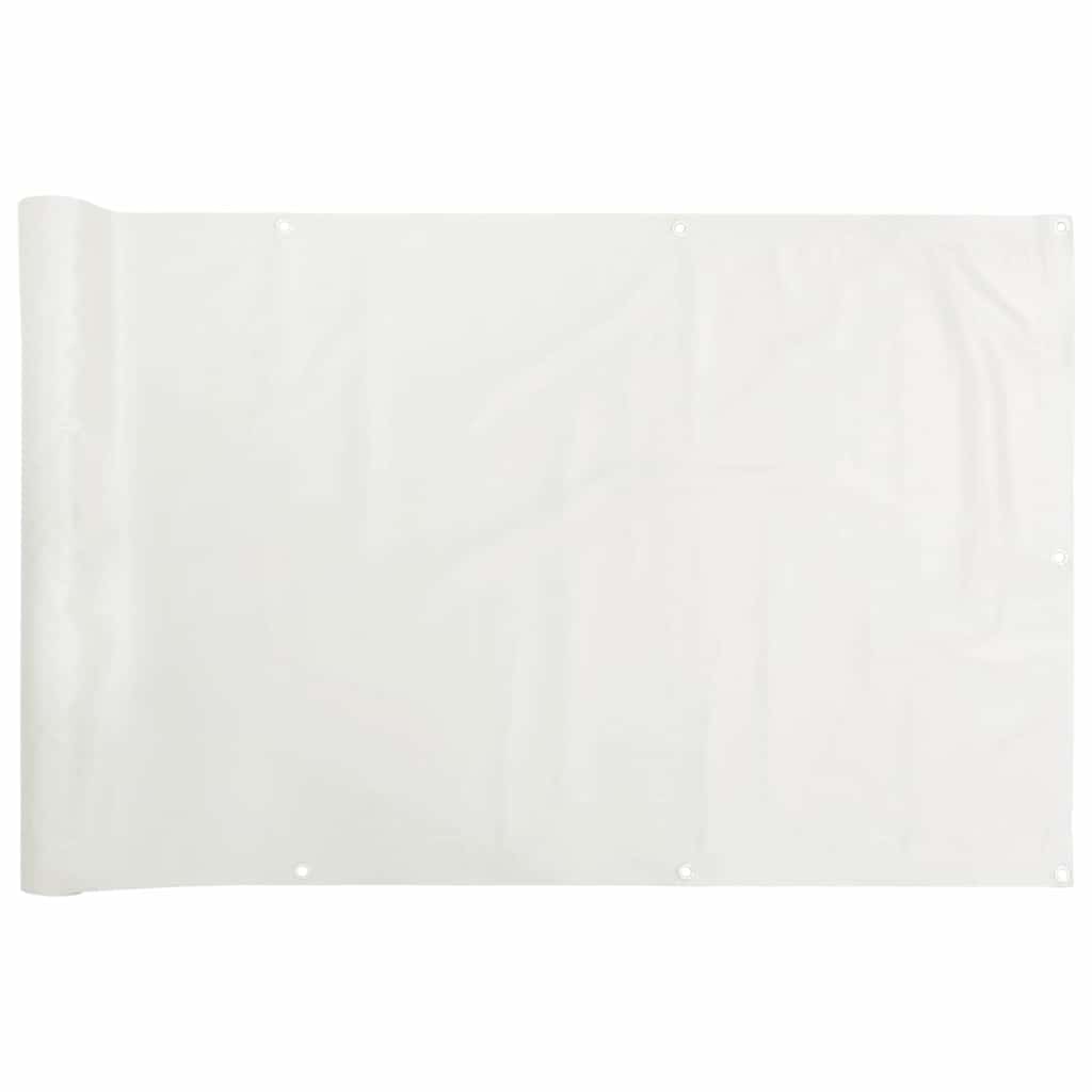 vidaXL Osłona balkonowa, biała, 800x120 cm, PVC