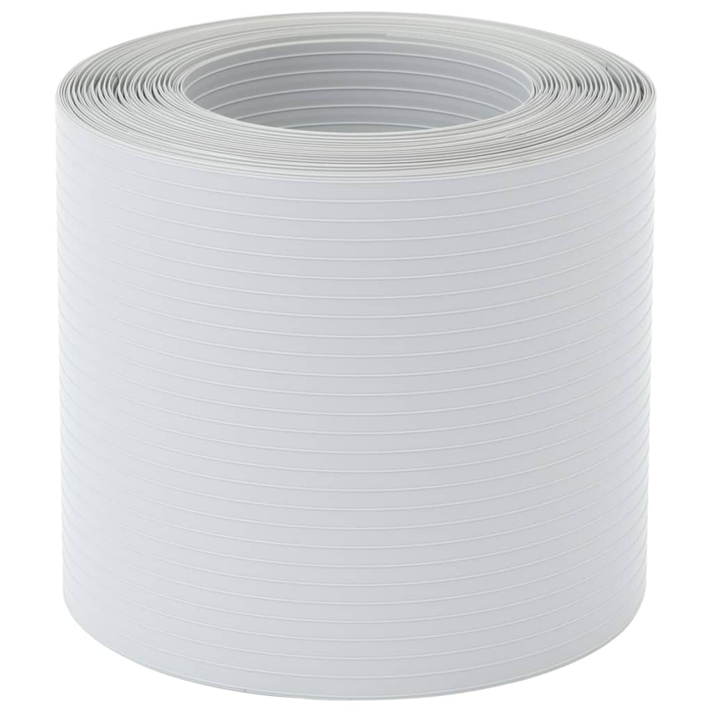 vidaXL Osłony na ogrodzenie, 10 szt., 252,5x19 cm, jasnoszare, PVC