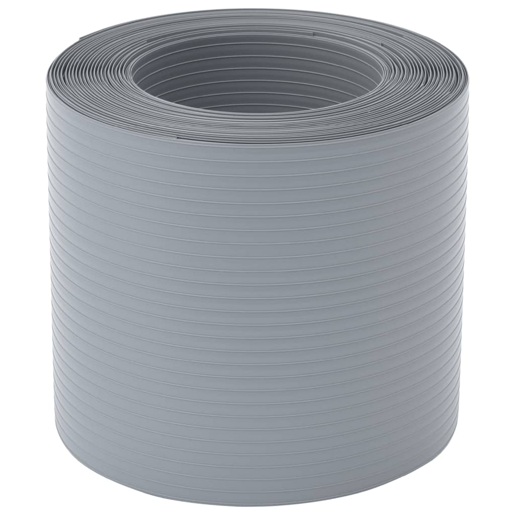 vidaXL Osłony na ogrodzenie, 10 szt., 252,5x19 cm, szare, PVC