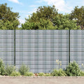 vidaXL Osłony na ogrodzenie, 10 szt., 252,5x19 cm, szare, PVC
