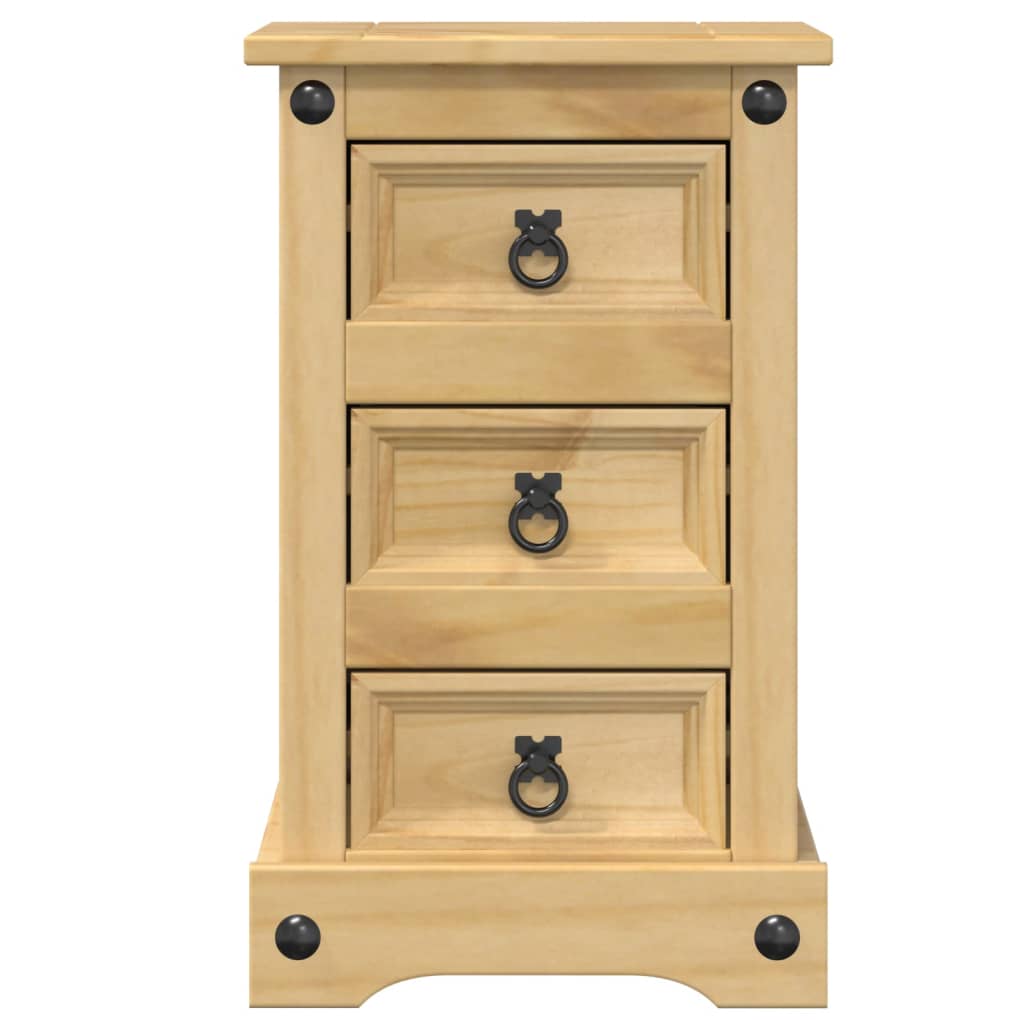 vidaXL Szafka nocna Corona, 35x32,5x58 cm, lite drewno sosnowe