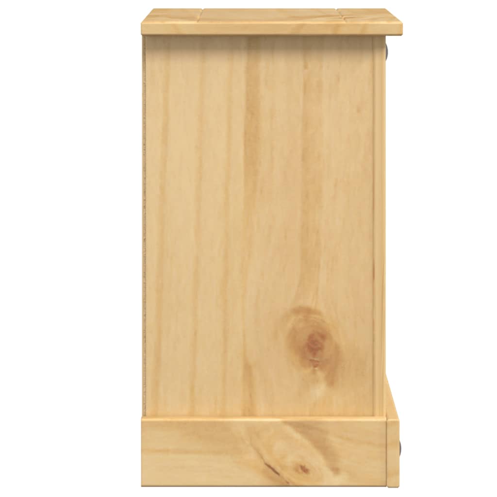 vidaXL Szafka nocna Corona, 35x32,5x58 cm, lite drewno sosnowe