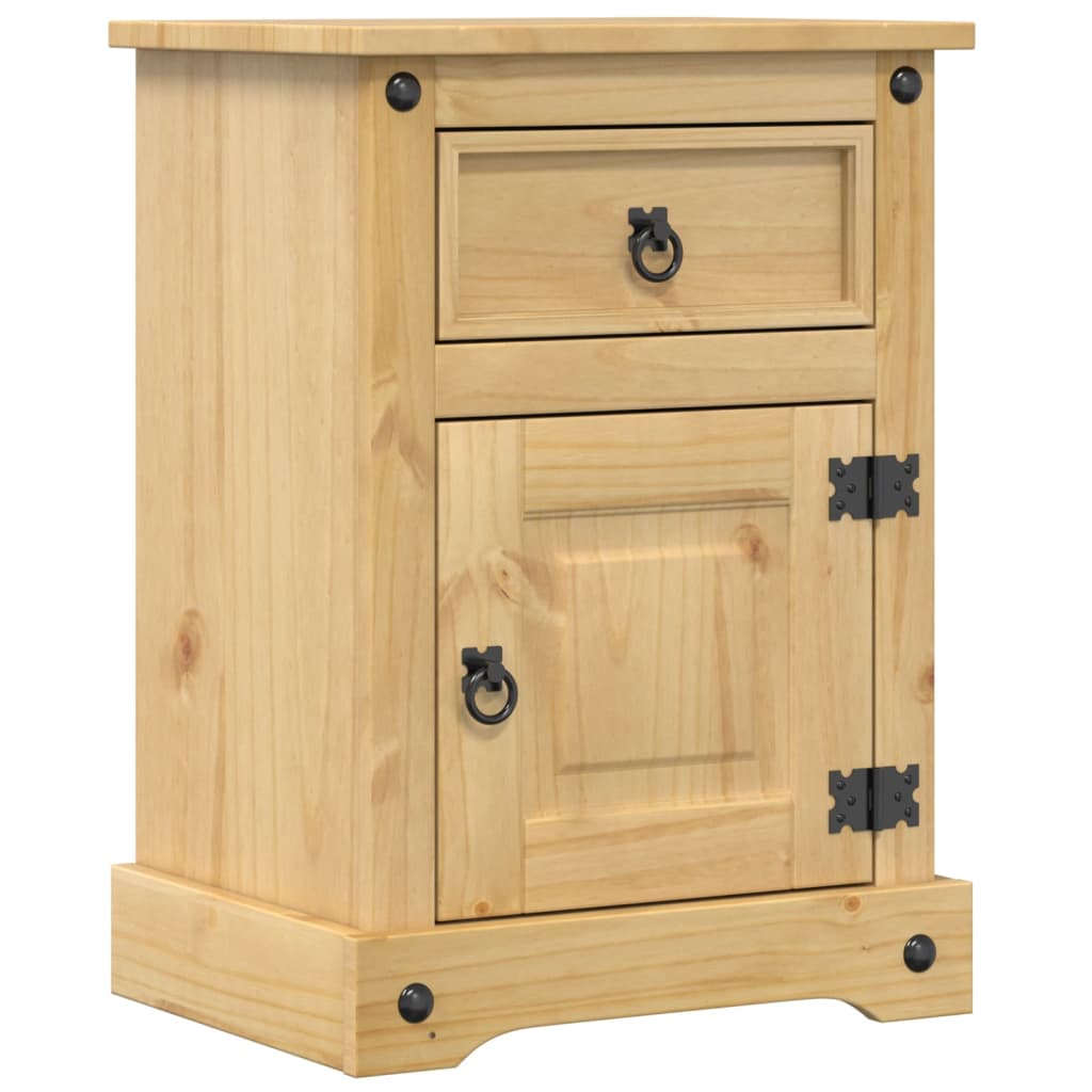 vidaXL Szafka nocna Corona, 45x35x64 cm, lite drewno sosnowe