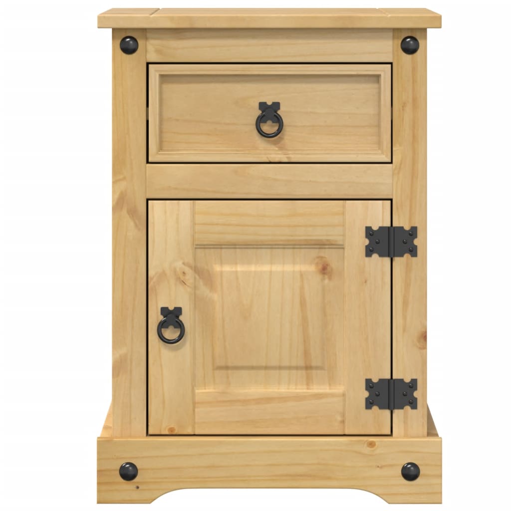vidaXL Szafka nocna Corona, 45x35x64 cm, lite drewno sosnowe