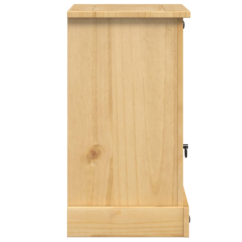 vidaXL Szafka nocna Corona, 45x35x64 cm, lite drewno sosnowe