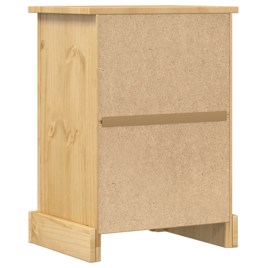 vidaXL Szafka nocna Corona, 45x35x64 cm, lite drewno sosnowe