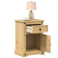 vidaXL Szafka nocna Corona, 45x35x64 cm, lite drewno sosnowe
