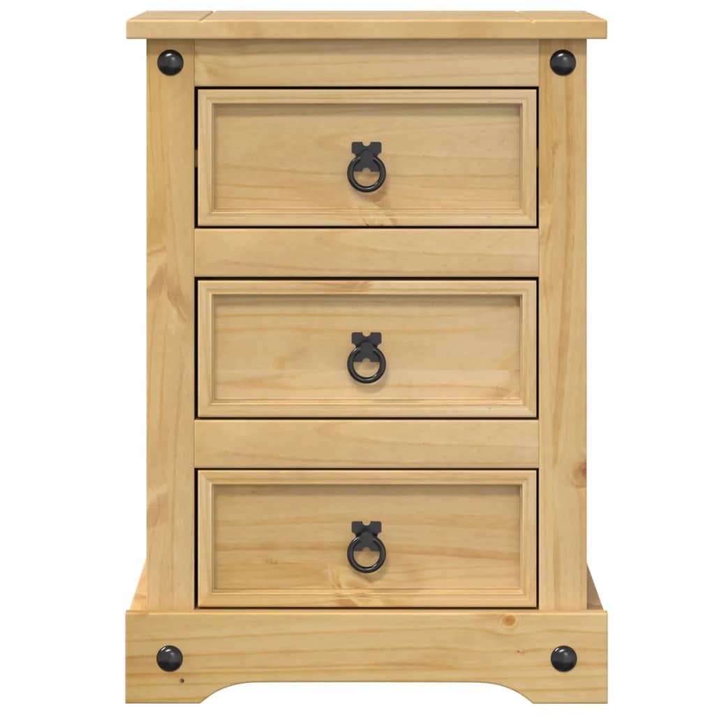 vidaXL Szafka nocna Corona, 45x35x64 cm, lite drewno sosnowe