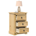 vidaXL Szafka nocna Corona, 45x35x64 cm, lite drewno sosnowe