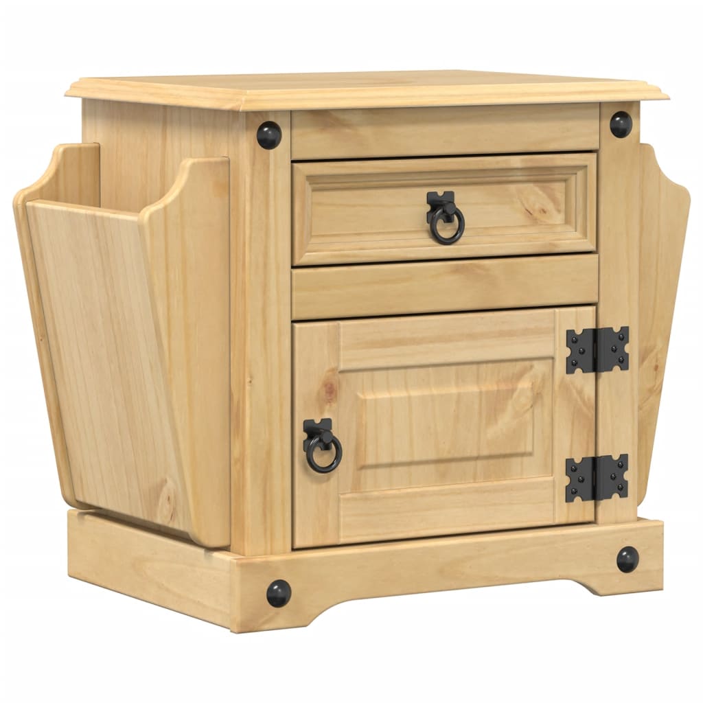 vidaXL Szafka nocna Corona, 45x35x47,5 cm, lite drewno sosnowe