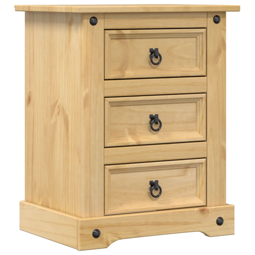 vidaXL Szafka nocna Corona, 53x39x66 cm, lite drewno sosnowe
