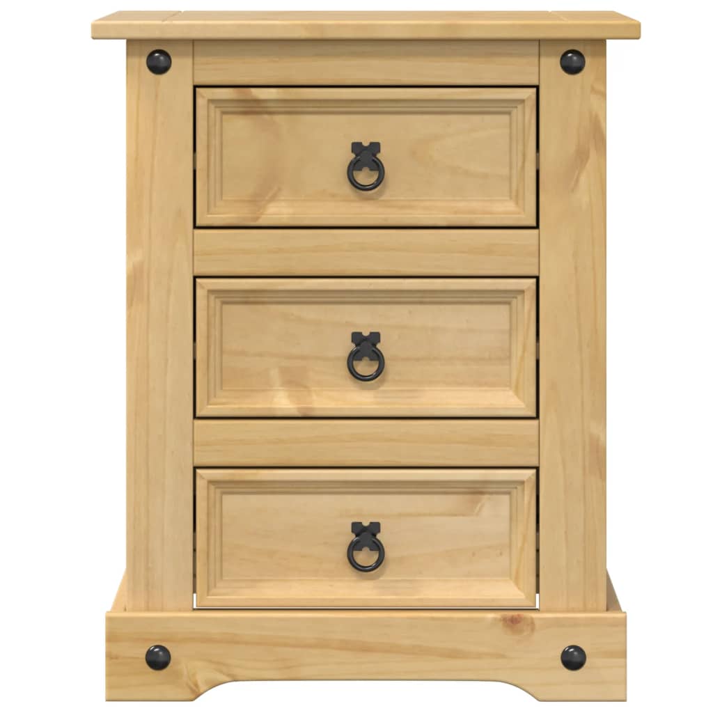 vidaXL Szafka nocna Corona, 53x39x66 cm, lite drewno sosnowe