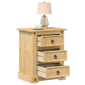 vidaXL Szafka nocna Corona, 53x39x66 cm, lite drewno sosnowe