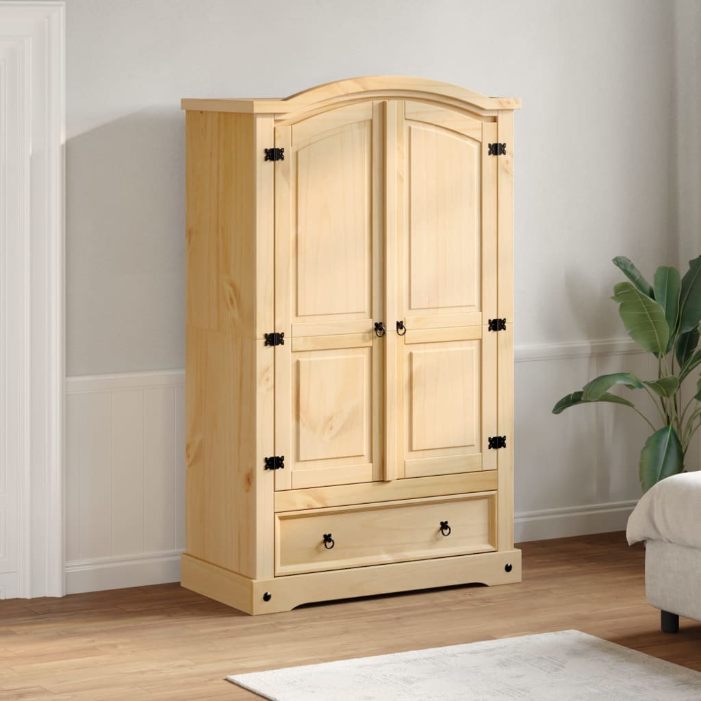 vidaXL Szafa "Corona" 101x52x170 cm Drewno lite sosnowe